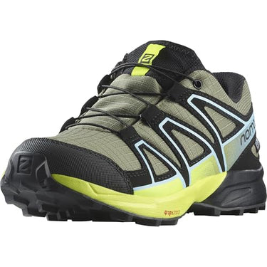 Salomon Speedcross Climasalomon wasserdichte Unisex Kinder-Multisportschuhe, Outdoor-bereit, Grip, Praktischer Komfort, Deep Lichen Green, 38 im Sale